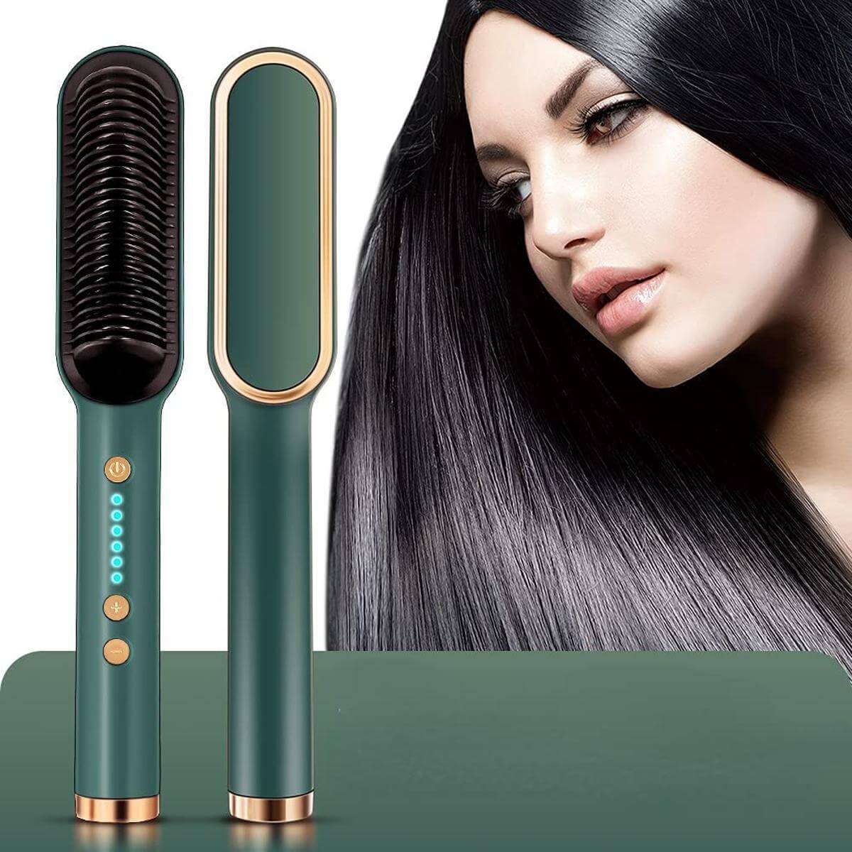 Hair Straightener - Ceramic Heated Hair Brush