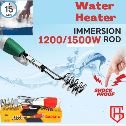 Electric Water Heating Rod, Metal Electric 1500W Immersion Heater