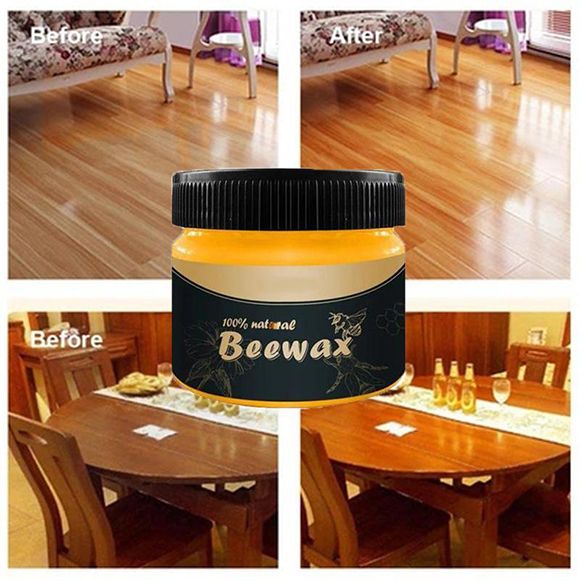 100% Natural Beeswax Furniture Polish Wood Seasoning Beewax Wood Wax Restoration